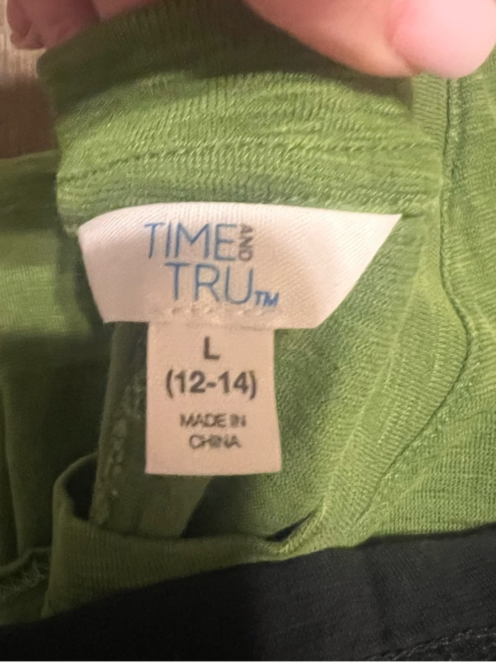Time and Tru Sleeveless A-Line Dress Set in Olive Green, Pink and Black - Picture 9 of 9